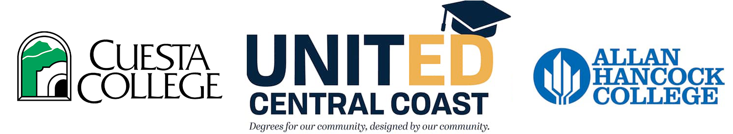 Cuesta, United Central Coast and Hancock logos