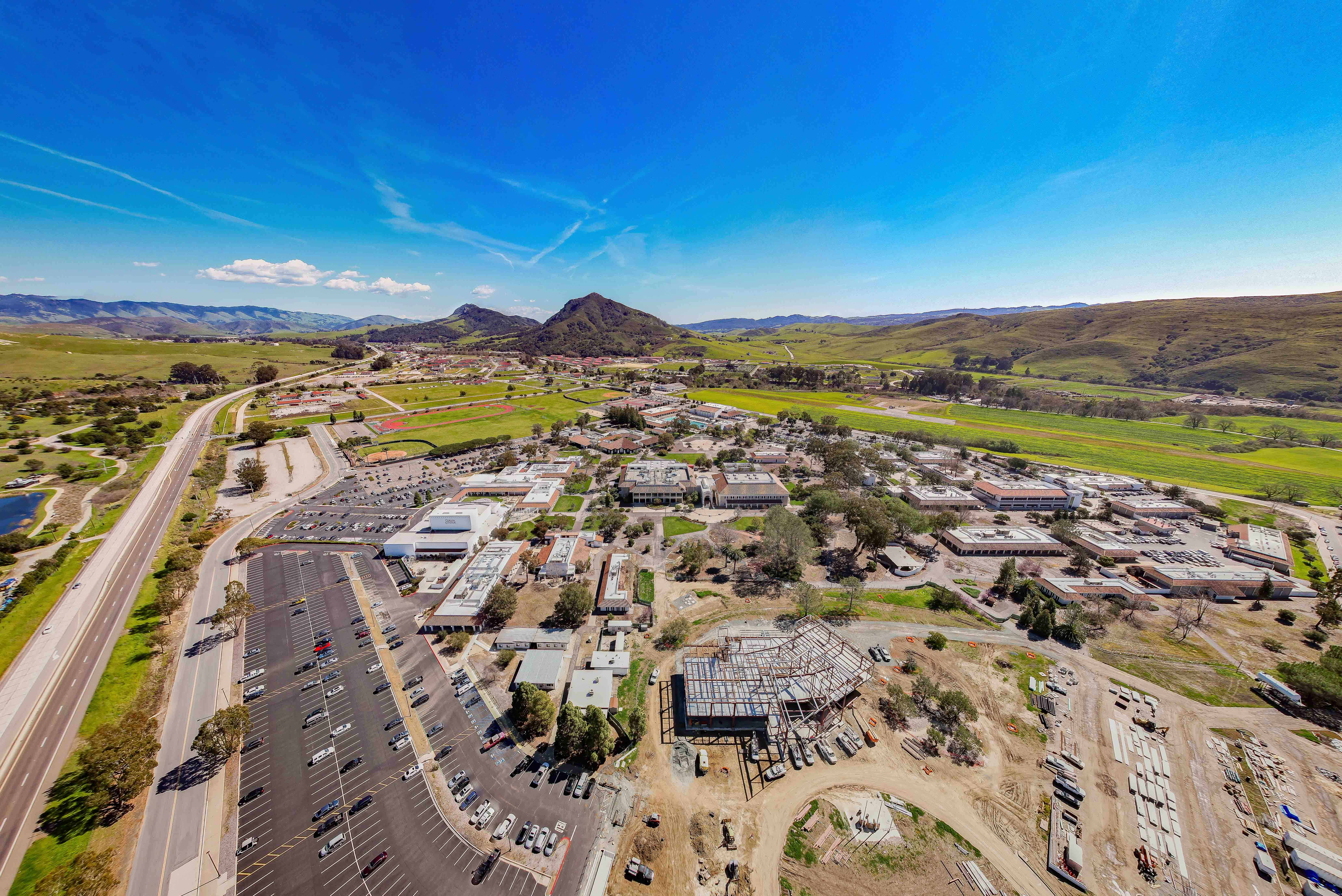 Aerial San Luis Obispo campus at Cuesta College