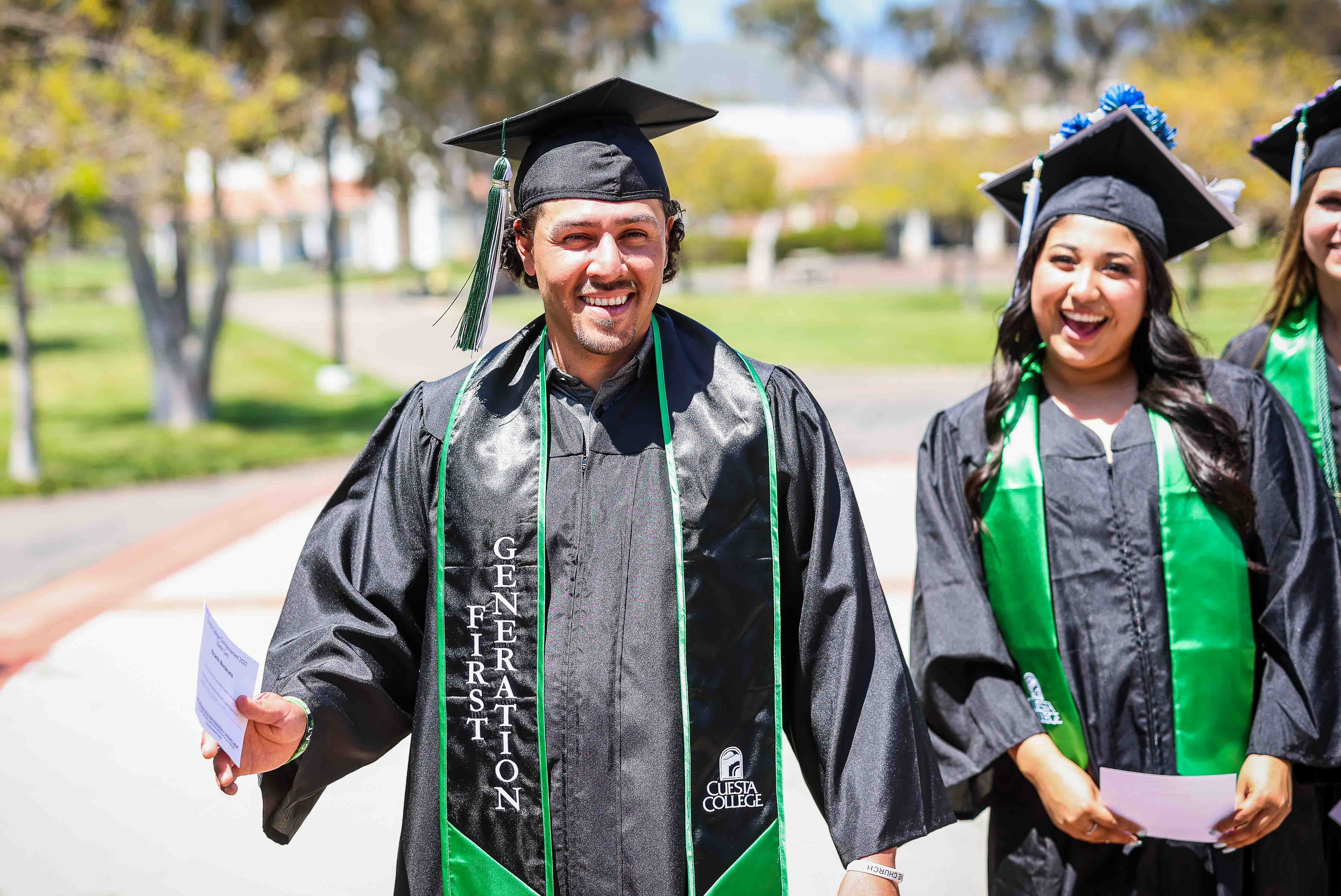 Smiling grads