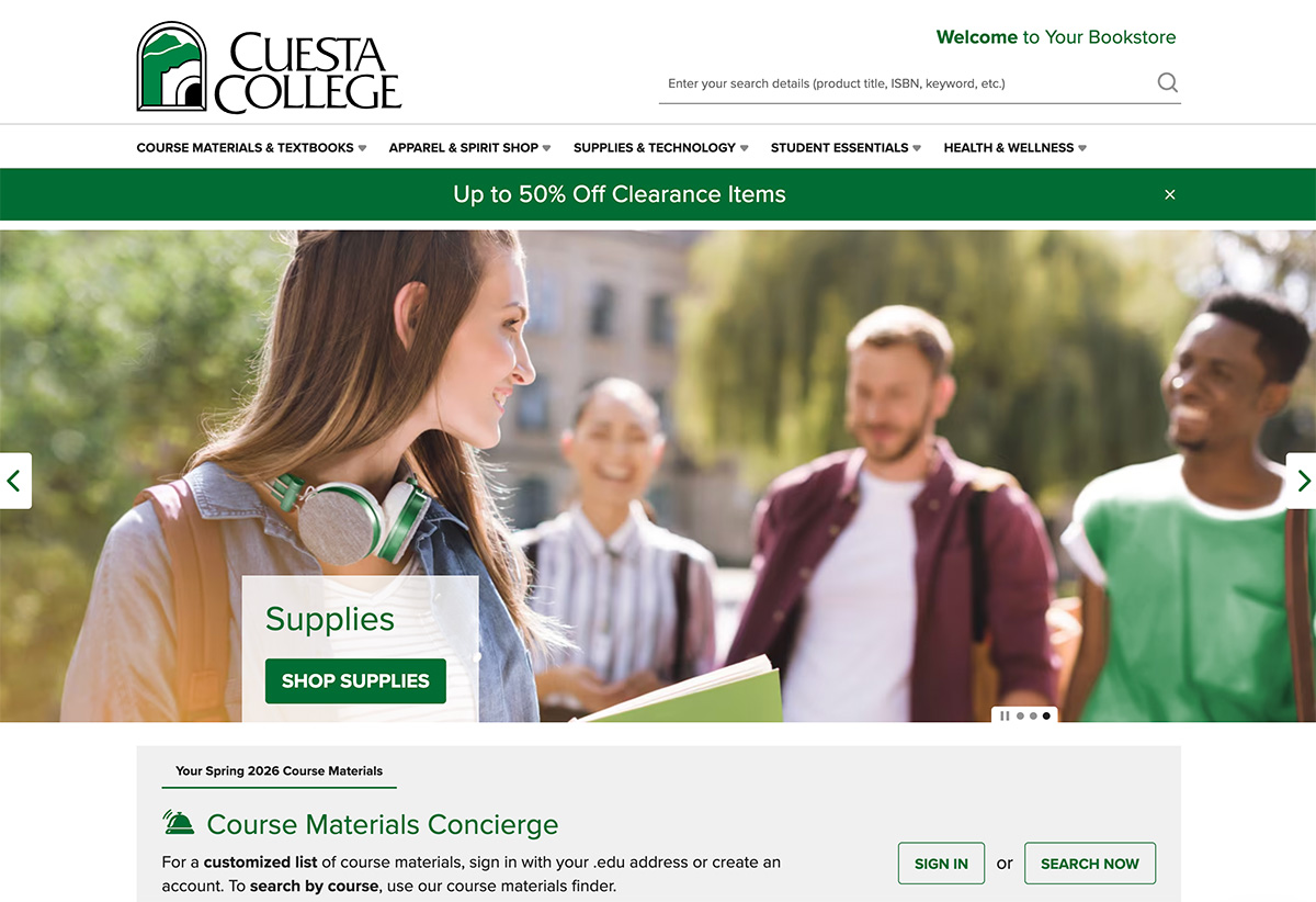 Bookstore website
